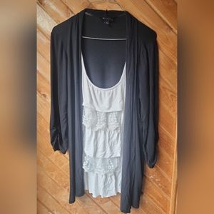 AB Studio LG Cardigan built in top